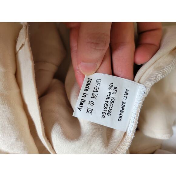 Tensione In made in Italy Wide Leg Trouser Pants Quiet Luxury Office Size XS/S - Picture 3 of 6